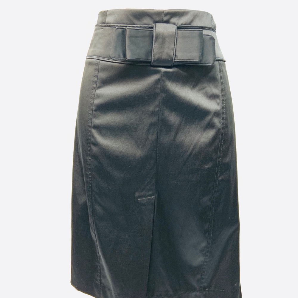 Black Pencil Skirt with a bow.